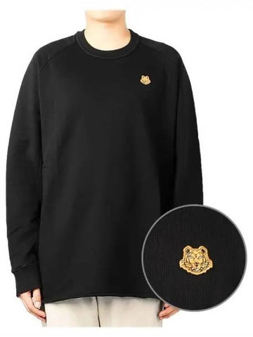 Men s Tiger Crest Long Sleeve T Shirt 5SW019 4ML 99 270328 - KENZO - BALAAN 1