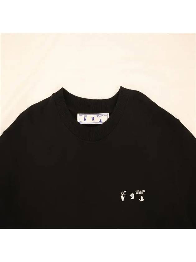 Hands Logo Crew Neck Sweatshirt Black - OFF WHITE - BALAAN 3