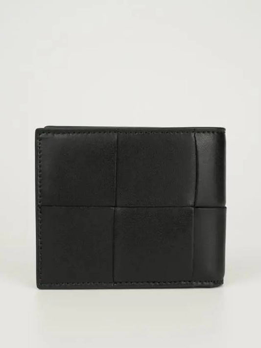 Intrecciato Cassette Half Wallet Black - BOTTEGA VENETA - BALAAN 2