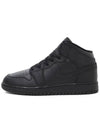 Kids Adult Sneakers Air Jordan 1 Mid Triple Black 554725 091 - NIKE - BALAAN 5