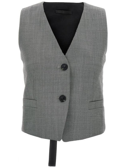 Vest N09HW104ACX White Black - HELMUT LANG - BALAAN 2