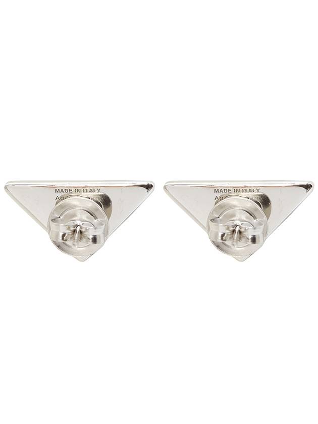 Triangle Logo Earrings Blue - PRADA - BALAAN 6