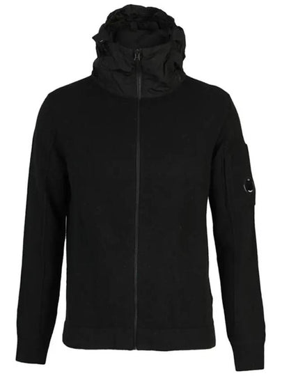 Arm Lens Detail Zip-Up Hoodie Black - CP COMPANY - BALAAN 2