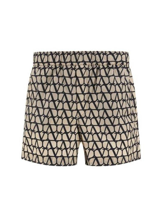 Toile Iconographe Short Beige - VALENTINO - BALAAN 1