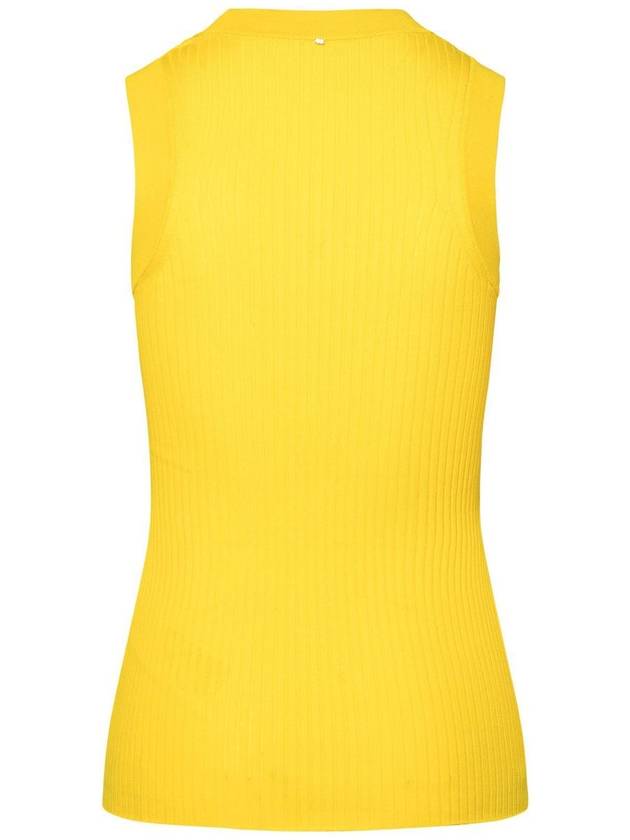 Sportmax Yellow Cotton Tank Top - MAX MARA SPORTMAX - BALAAN 3