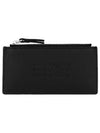 Embossed Logo Card Wallet Black - MAISON MARGIELA - BALAAN 4