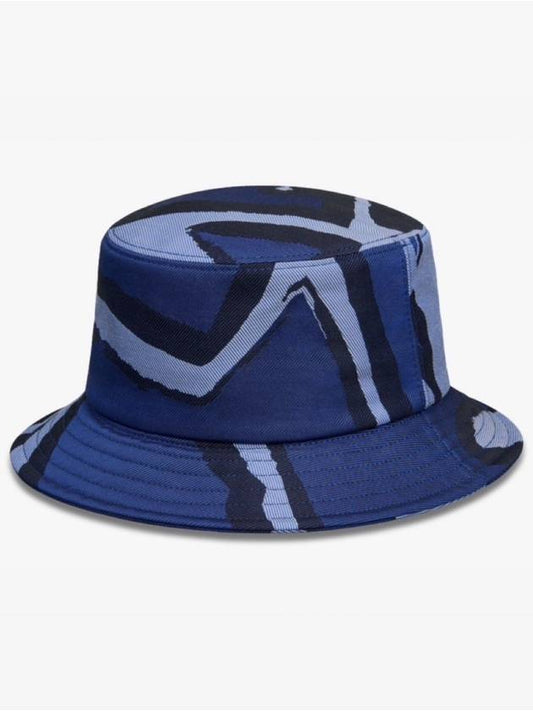 BELUTI Men's Blue Giant Scritto Print Bucket Hat T22CA23 001 - BERLUTI - BALAAN 1