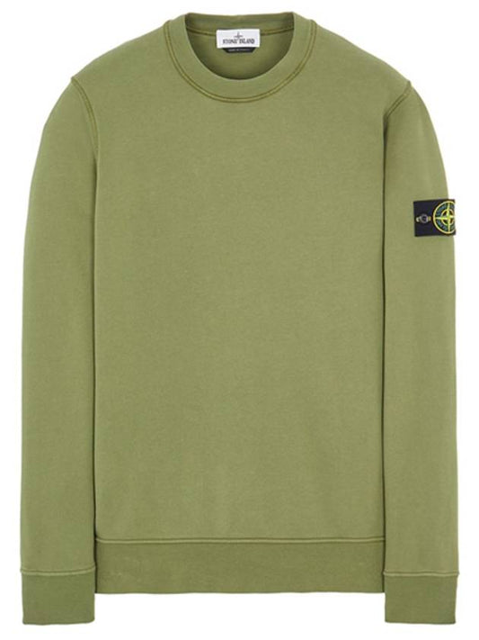 Wappen Patch Crew Neck Sweatshirt Green - STONE ISLAND - BALAAN 2