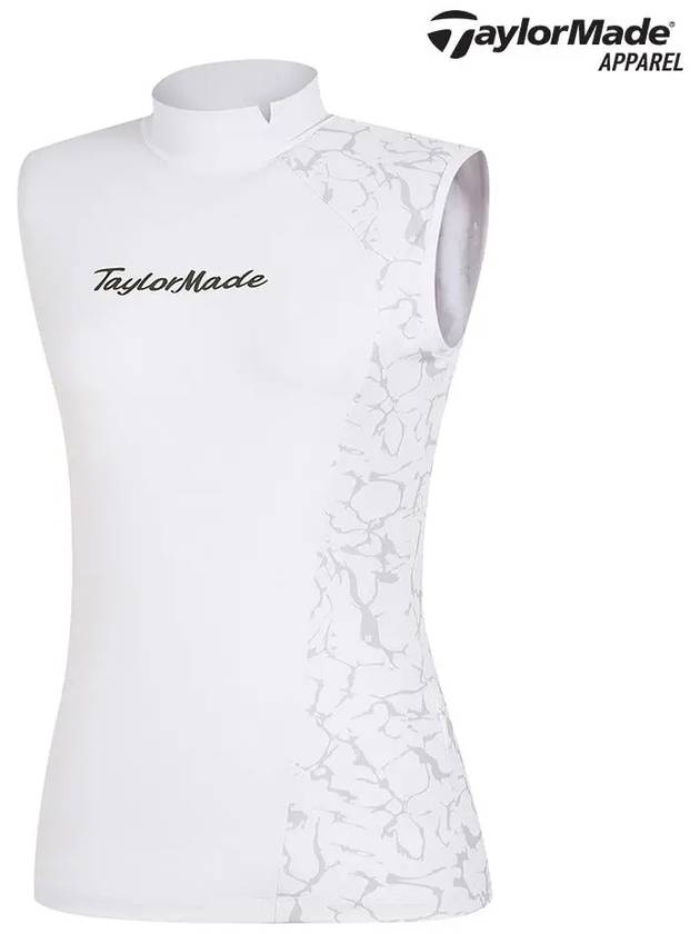 pattern color combination high neck sleeveless t-shirt TWTHL6346 100 - TAYLORMADE - BALAAN 7