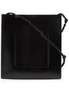 Tangle Large Leather Shoulder Bag Black - JIL SANDER - BALAAN 4