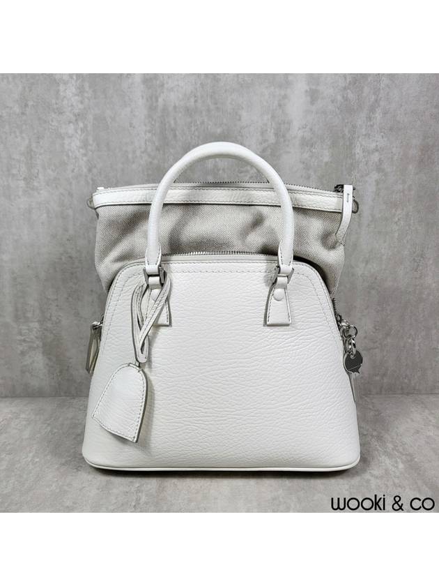 5AC Stitch Logo Patch Mini Tote Bag Ivory - MAISON MARGIELA - BALAAN 4