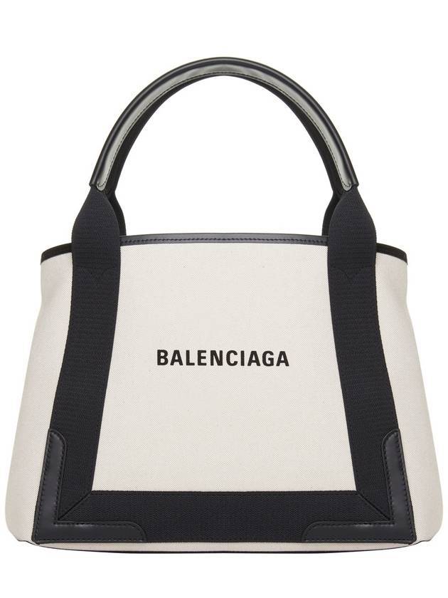 Cabas Logo Canvas Small Tote Bag Black - BALENCIAGA - BALAAN 1