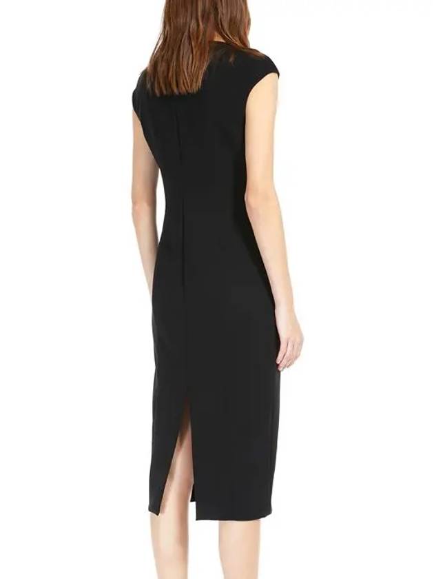 Ulla Slim Midi Dress Black - MAX MARA - BALAAN 3