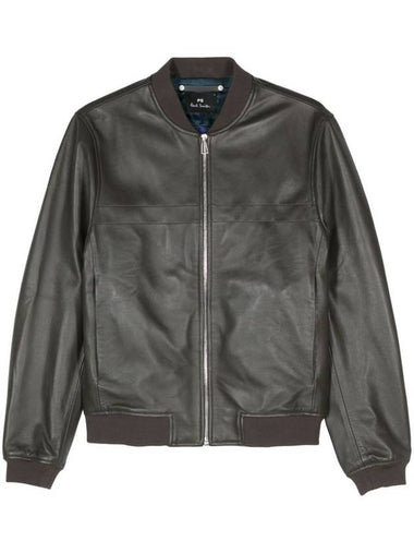 Paul Smith Leather Bomber Jacket - PAUL SMITH - BALAAN 1