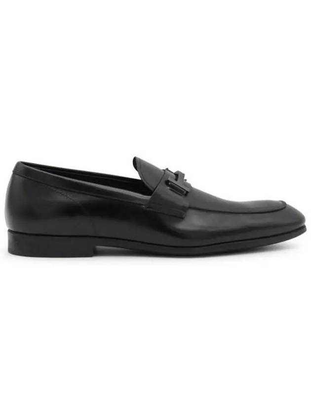 Double T Leather Loafers Black - TOD'S - BALAAN 2