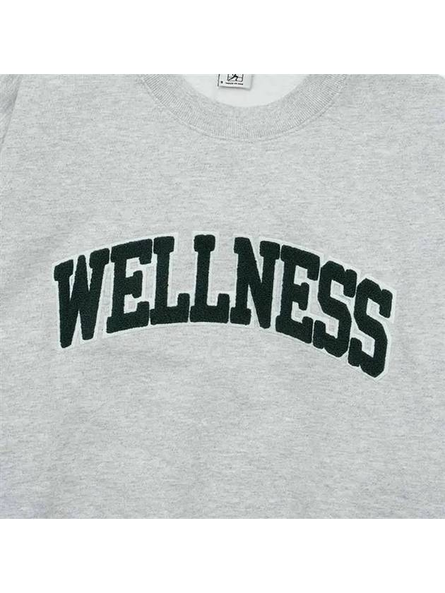 Wellness Logo Sweatshirt Heather Grey - SPORTY & RICH - BALAAN 5