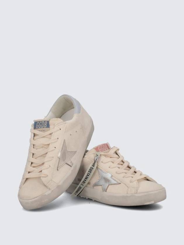 Superstar Canvas Low Top Sneakers Silver White - GOLDEN GOOSE - BALAAN 5