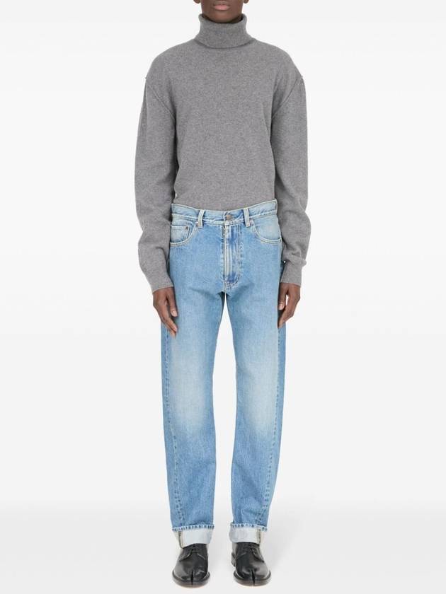 Turn-Up Hem Jeans Blue - MAISON MARGIELA - BALAAN 3