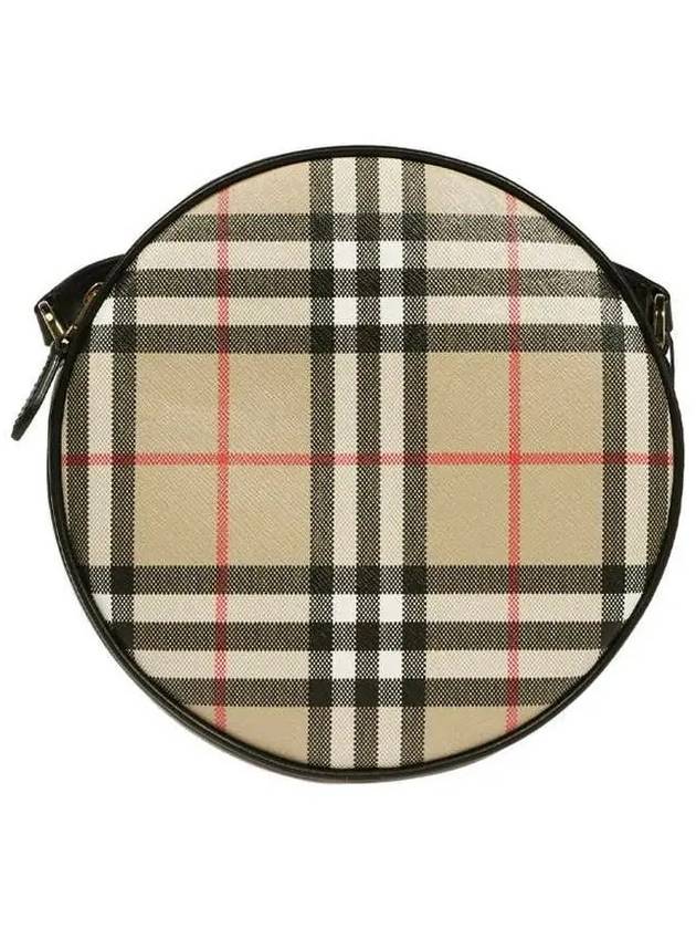 Women's Lewis Vintage Check Leather Mini Cross Bag Archive Beige - BURBERRY - BALAAN 4