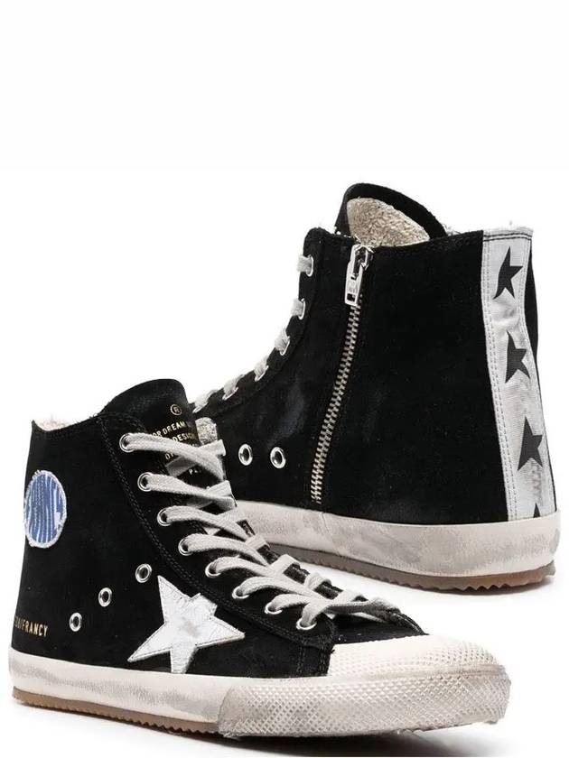 Francy Side Zip High Top Sneakers Black - GOLDEN GOOSE - BALAAN 2