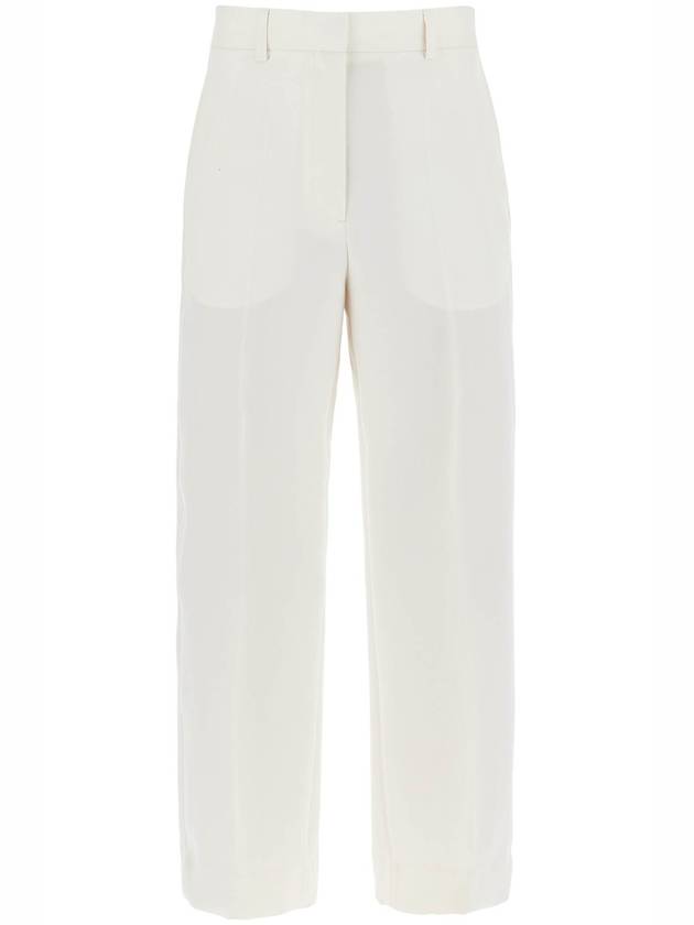 cropped wool blend trousers - TOTEME - BALAAN 1