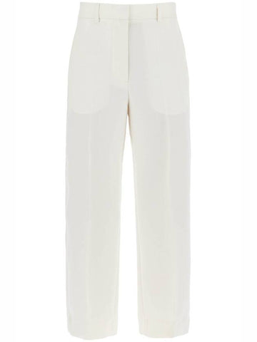 cropped wool blend trousers - TOTEME - BALAAN 1