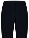 Women's Leaf Crepe Cigarette Straight Pants Black - ALEXANDER MCQUEEN - BALAAN 4