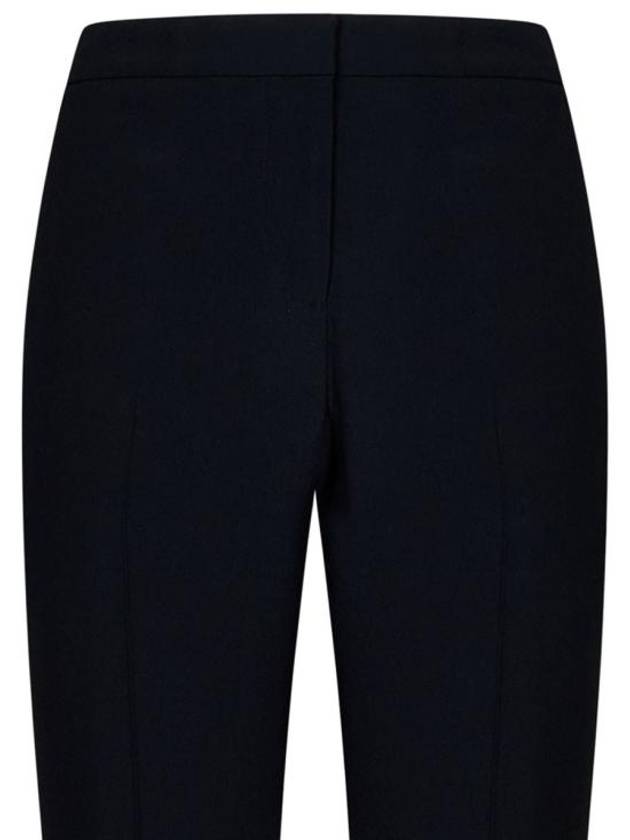 Women's Leaf Crepe Cigarette Straight Pants Black - ALEXANDER MCQUEEN - BALAAN 4