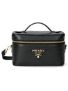 Leather Mini Bag Black - PRADA - BALAAN 1