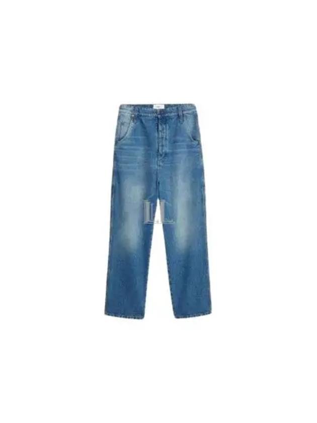 Alex Washed Straight Jeans Blue - AMI - BALAAN 2