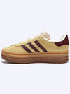 Gazelle Bold Suede Low Top Sneakers Almost Yellow - ADIDAS - BALAAN 4