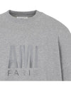 Chest Embroidery Logo Sweatshirt Grey - AMI - BALAAN 6