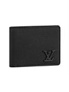 LV Aerogram Multiple Half Wallet Black - LOUIS VUITTON - BALAAN 1