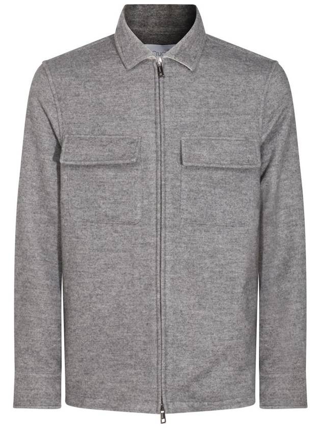 Cruciani Grey Wool Casual Jacket - CRUCIANI - BALAAN 1