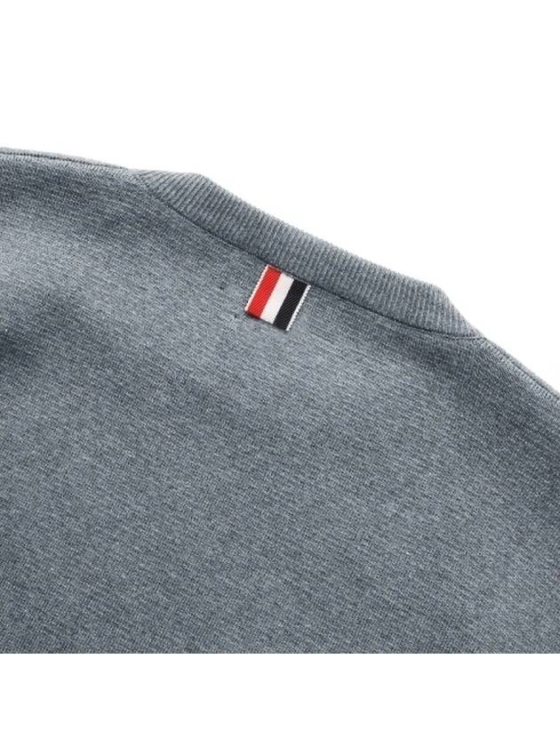 4 Bar Armband Milano Stitch Knit Top Mid Grey - THOM BROWNE - BALAAN 5