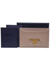 Women s 1MC208 Vitello Move Beige Gold Logo Card Wallet - PRADA - BALAAN 8