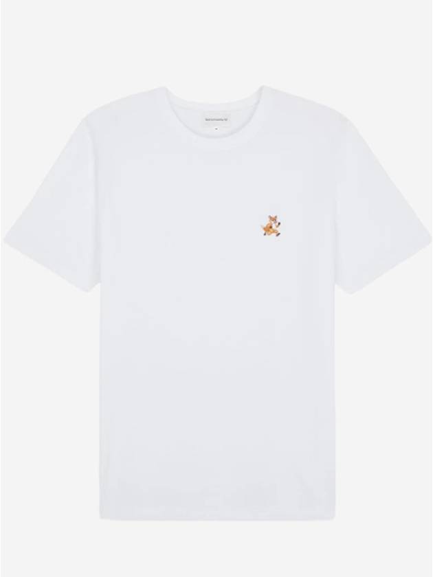 Speedy Fox Patch Comfort Short Sleeve T-Shirt White - MAISON KITSUNE - BALAAN 2