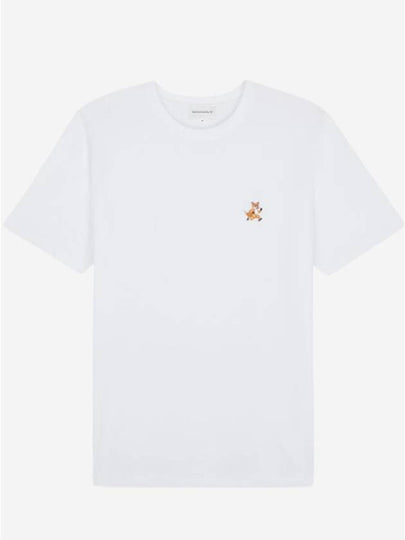 Speedy Fox Patch Comfort Short Sleeve T-Shirt White - MAISON KITSUNE - BALAAN 2