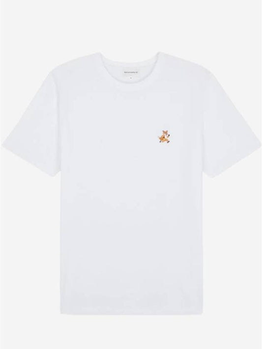 Speedy Fox Patch Comfort Short Sleeve T-Shirt White - MAISON KITSUNE - BALAAN 2