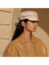 Hermes Hat Deauville Plain Air Cap Calfskin Cotton Beige - CHANEL - BALAAN 3