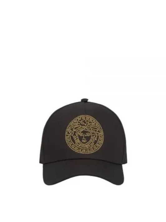 Stud Medusa Baseball Ball Cap Black - VERSACE - BALAAN 1