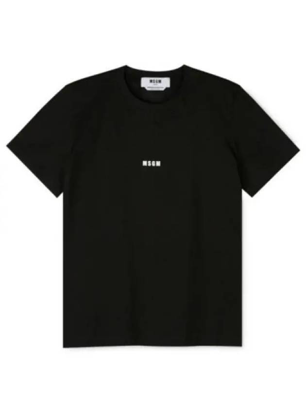 Micro Logo Short Sleeve T-Shirt Black - MSGM - BALAAN 2