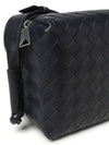 Intrecciato Weaving Leather Cross Bag Navy - BOTTEGA VENETA - BALAAN 3