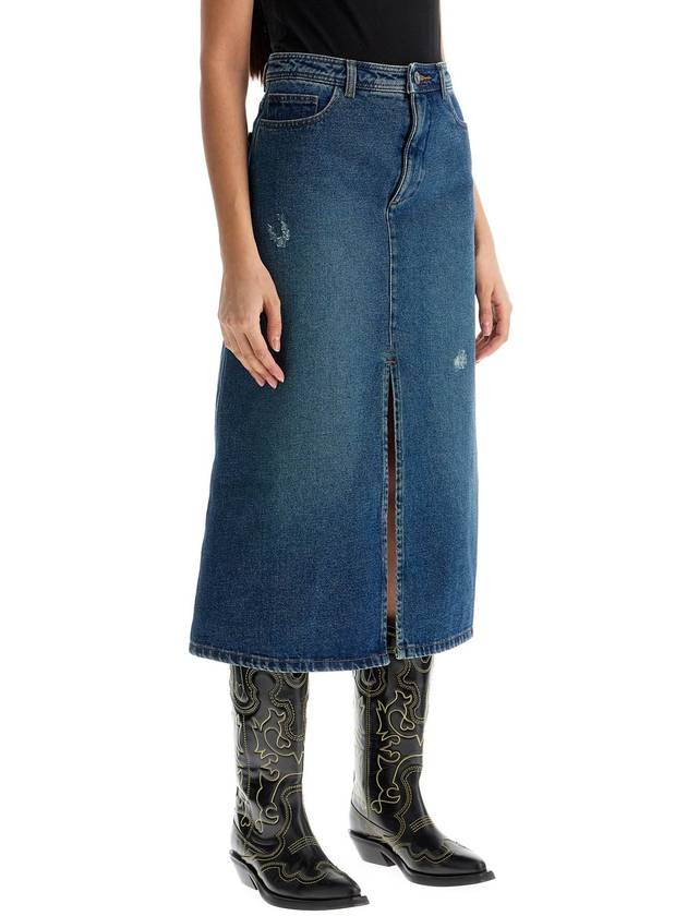 Georgia Denim Midi A Line Skirt Indigo - A.P.C. - BALAAN 3