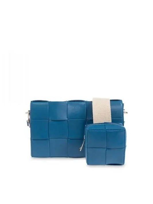 Cassette Versatil Strap Cross Bag Blue - BOTTEGA VENETA - BALAAN 2