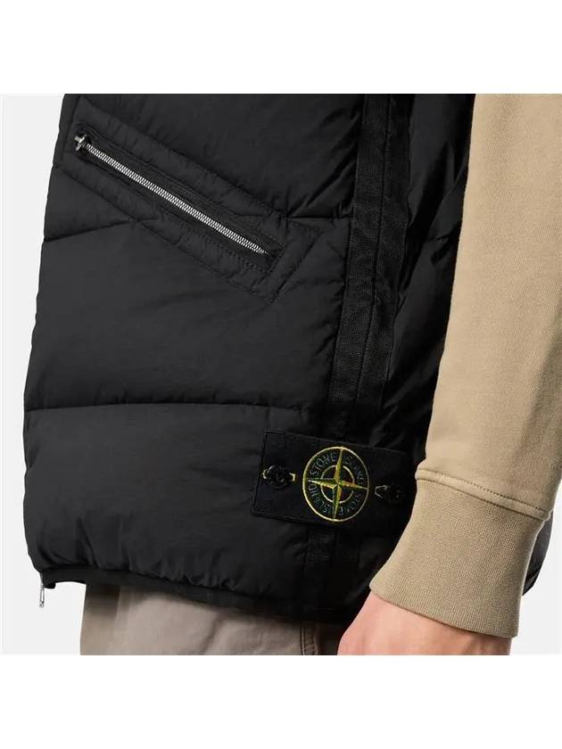 Seamless Tunnel Nylon Down Vest Black - STONE ISLAND - BALAAN 4