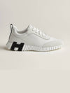 Bouncing Sneakers Calfskin Suede Goatskin Blanc - HERMES - BALAAN 3