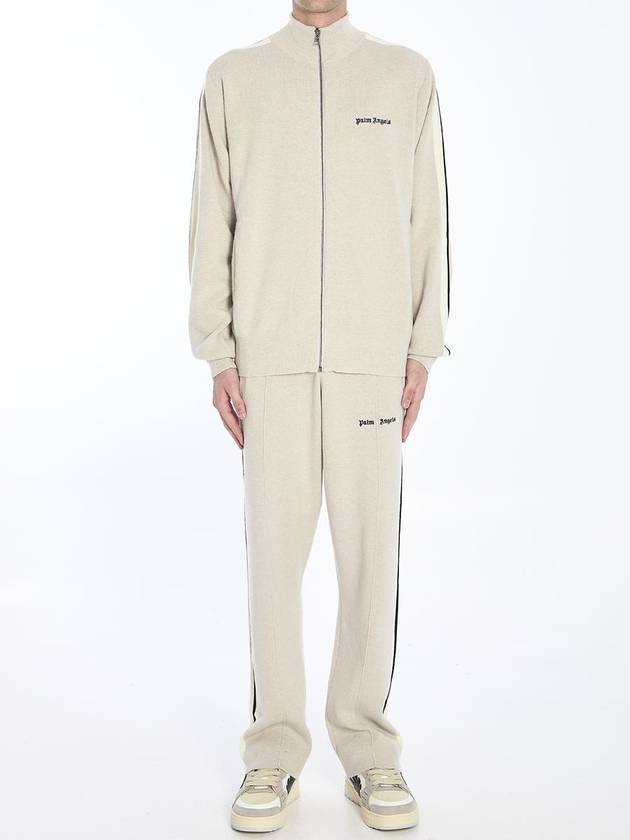 Track Jacket In Wool And Cashmere - PALM ANGELS - BALAAN 5