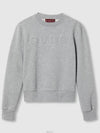 Cotton Sweatshirt Grey - GUCCI - BALAAN 3