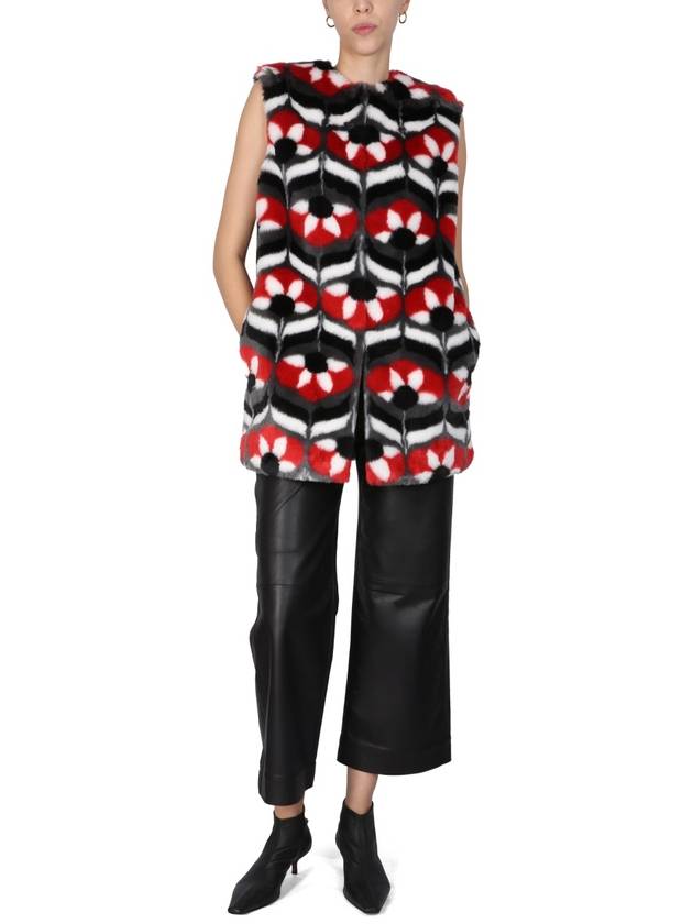 Fake Fur Vest 06106135_1555 B0040190089 - MOSCHINO - BALAAN 3